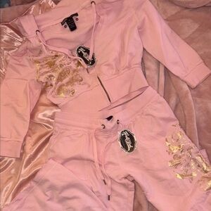 Hale Bob Pink Set with Gold Accents